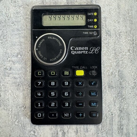 CANON Palmtronic LC-6T Pocket Calculator Quartz LCD Japan RARE Working - Picture 4 of 13